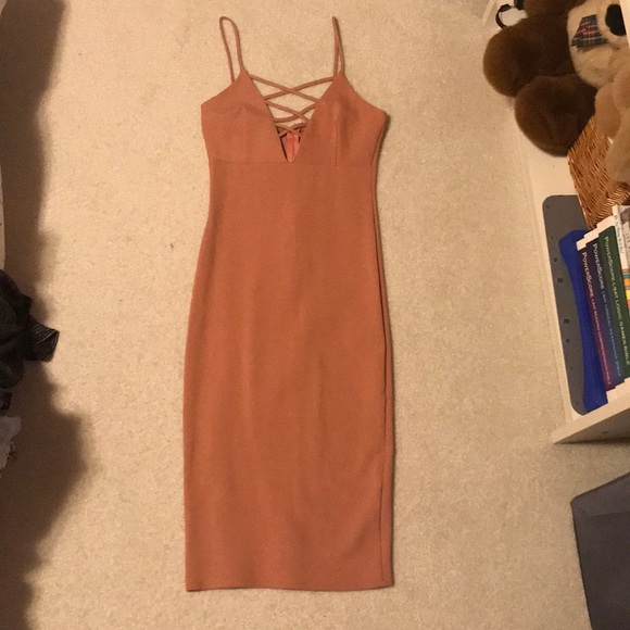 NWOT Strappy Bodycon Dress - Picture 1 of 2